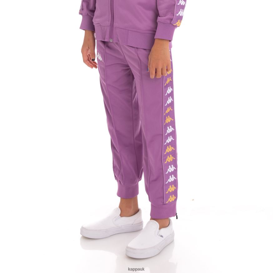 Kappa Kids 222 Banda Rastoriazzin Trackpants Violet Lavender 408H4N482 - Kappa Trainers UK