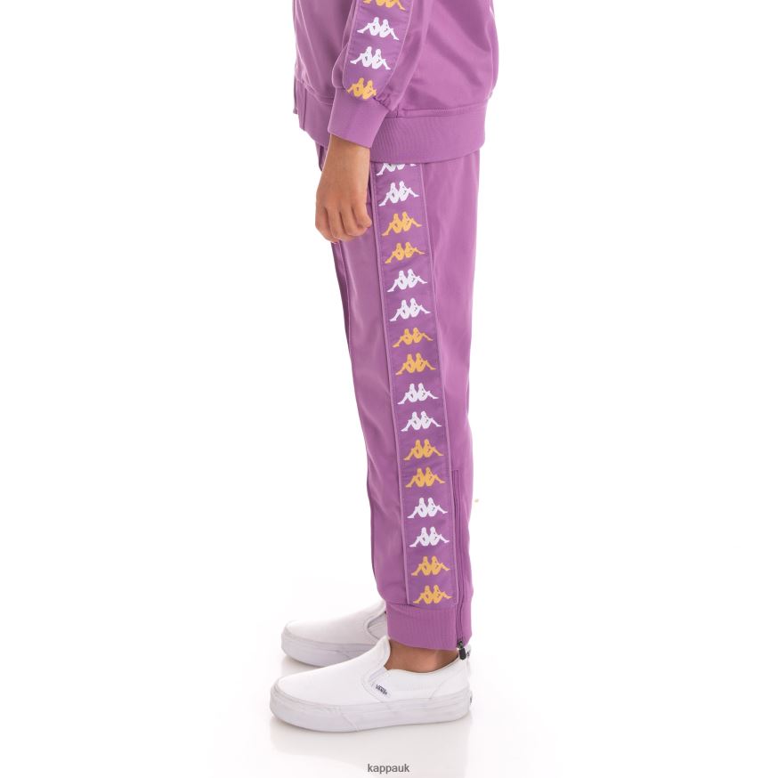 Kappa Kids 222 Banda Rastoriazzin Trackpants Violet Lavender 408H4N482 - Kappa Trainers UK