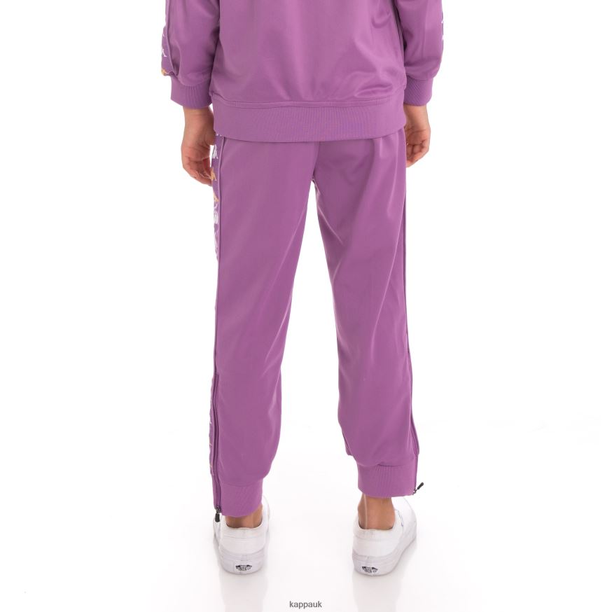 Kappa Kids 222 Banda Rastoriazzin Trackpants Violet Lavender 408H4N482 - Kappa Trainers UK