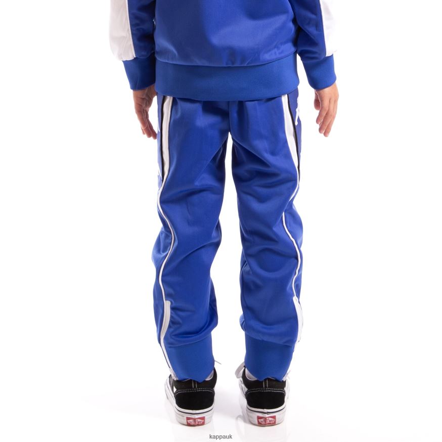 Kappa Kids Authentic 222 Banda 10 Alen Pants Blue Royal White BLUE ROYAL WHITE 408H4N501 - Kappa Tracksuit UK