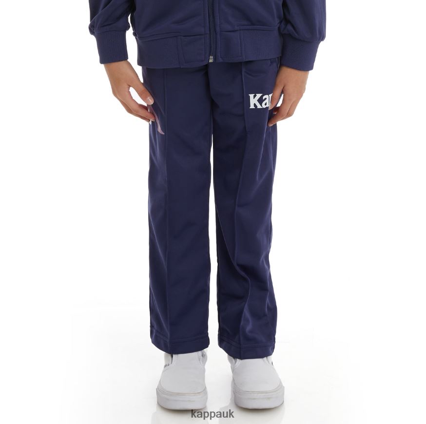 Kappa Kids Authentic Ambret Trackpants Navy 408H4N471 - Kappa Tracksuit UK