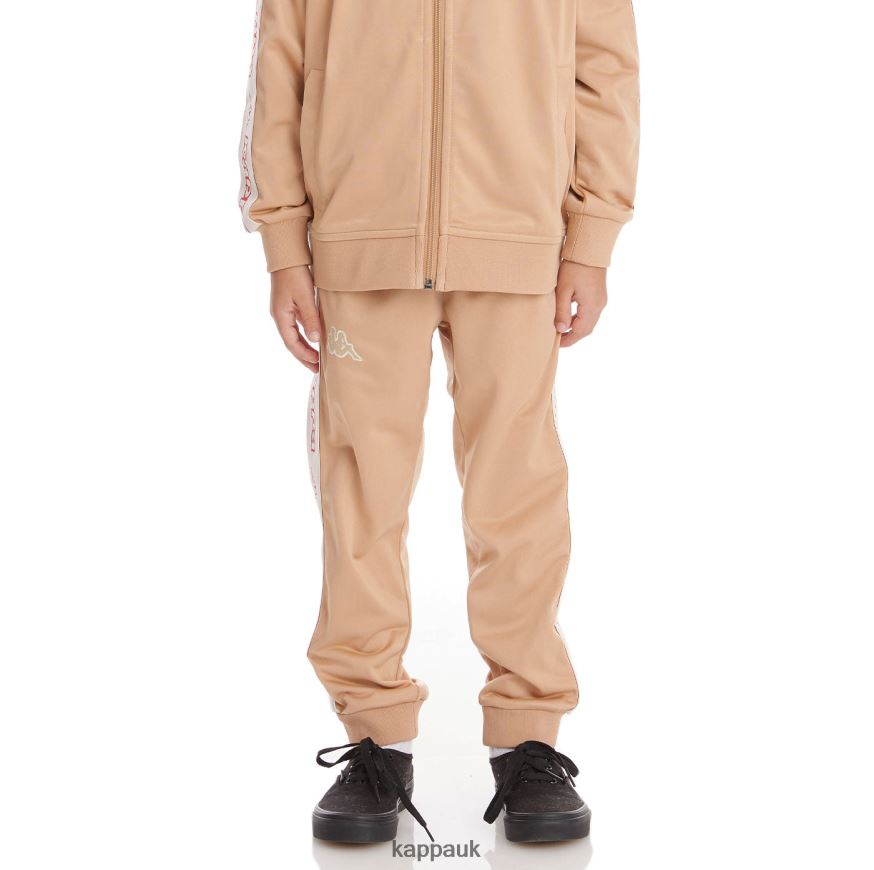 Kappa Kids Logo Tape Alic 2 Trackpants Beige 408H4N478 - Kappa UK