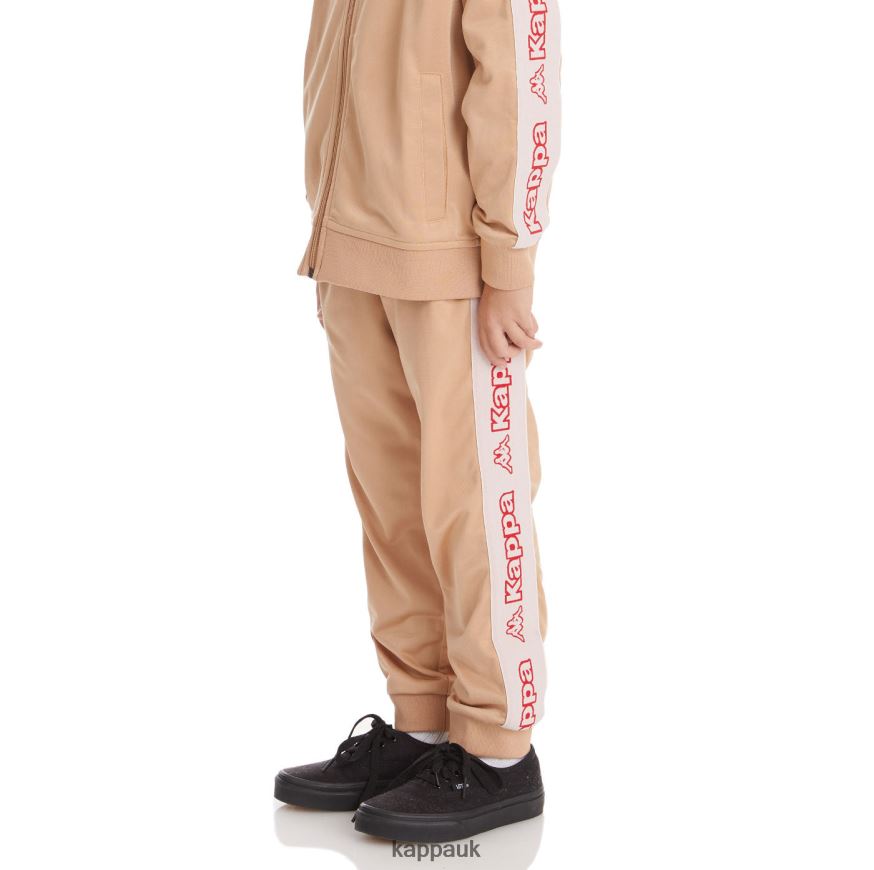 Kappa Kids Logo Tape Alic 2 Trackpants Beige 408H4N478 - Kappa UK