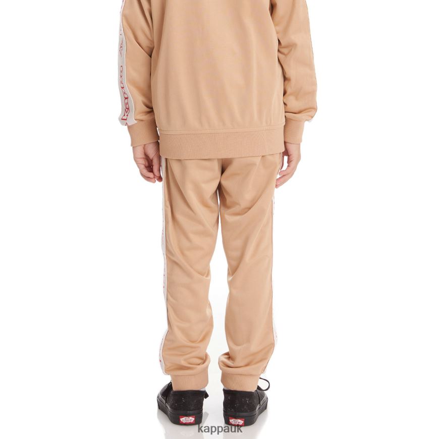 Kappa Kids Logo Tape Alic 2 Trackpants Beige 408H4N478 - Kappa UK