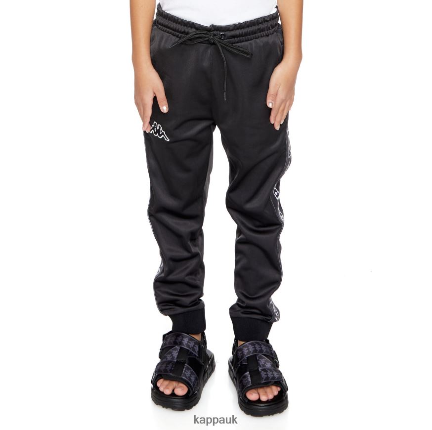 Kappa Kids Logo Tape Alic 2 Trackpants Black Smoke 408H4N454 - Kappa UK