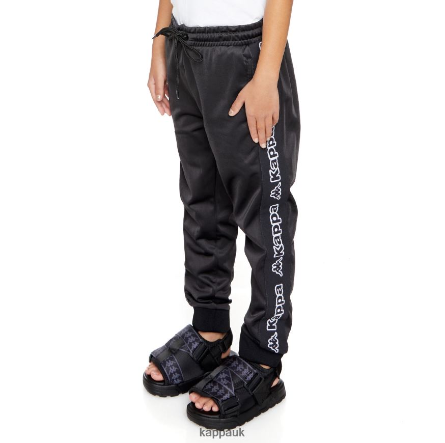 Kappa Kids Logo Tape Alic 2 Trackpants Black Smoke 408H4N454 - Kappa UK
