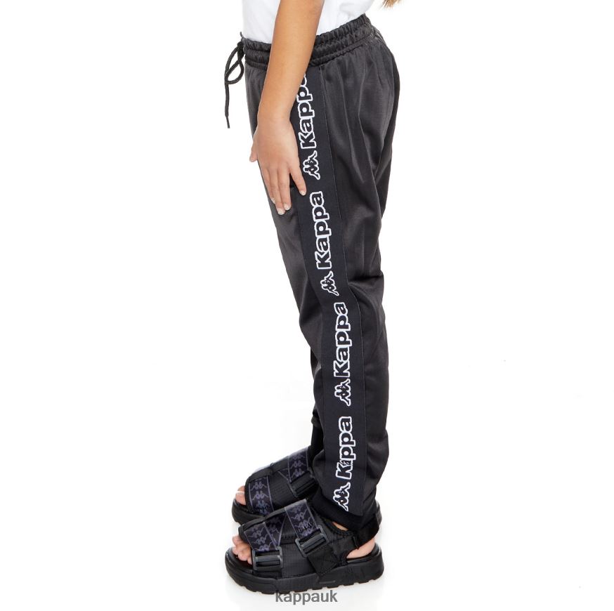 Kappa Kids Logo Tape Alic 2 Trackpants Black Smoke 408H4N454 - Kappa UK