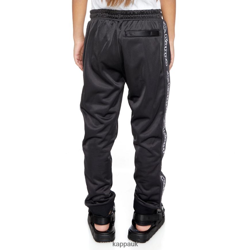 Kappa Kids Logo Tape Alic 2 Trackpants Black Smoke 408H4N454 - Kappa UK