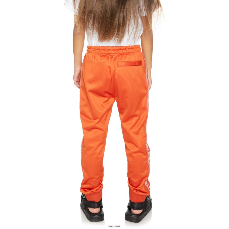 Kappa Kids Logo Tape Alic 2 Trackpants Burnt Orange 408H4N453 - Kappa Tracksuit UK