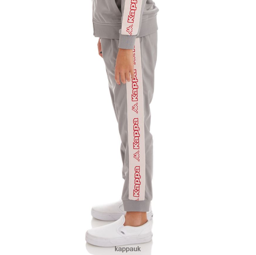 Kappa Kids Logo Tape Alic 2 Trackpants Grey 408H4N484 - Kappa UK