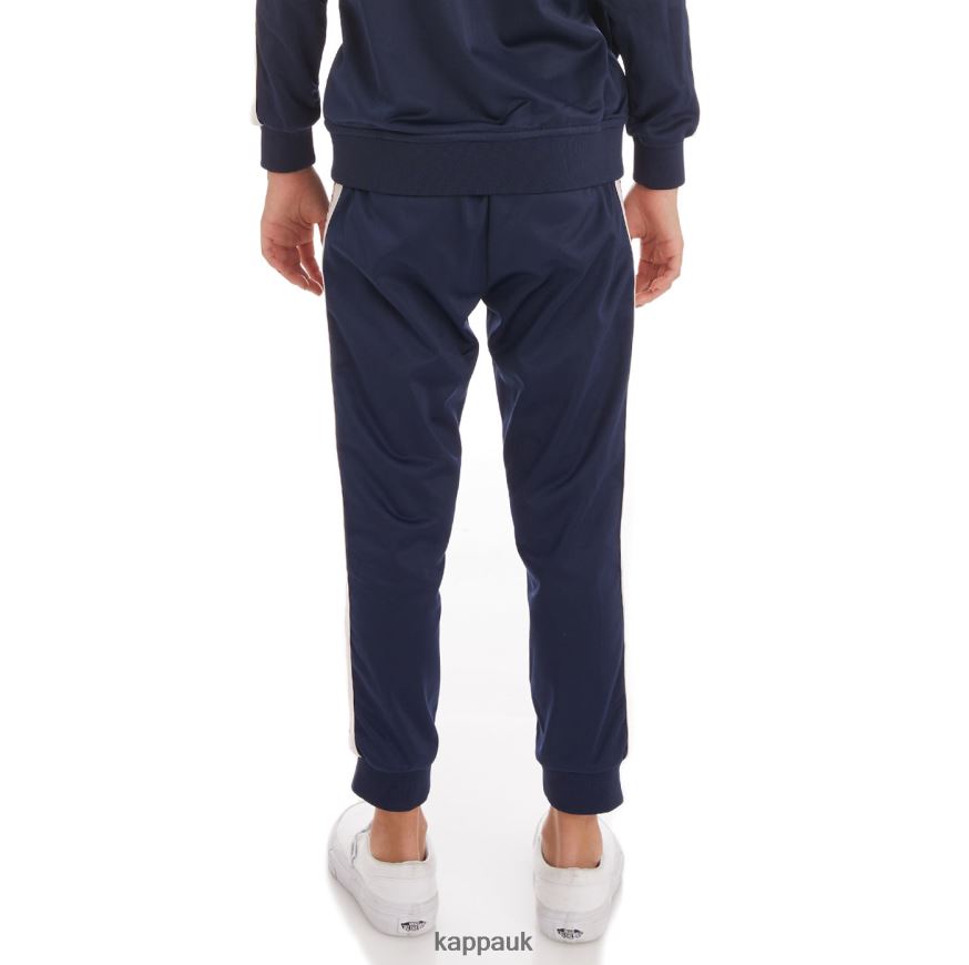 Kappa Kids Logo Tape Alic 2 Trackpants Navy 408H4N485 - Kappa Trainers UK