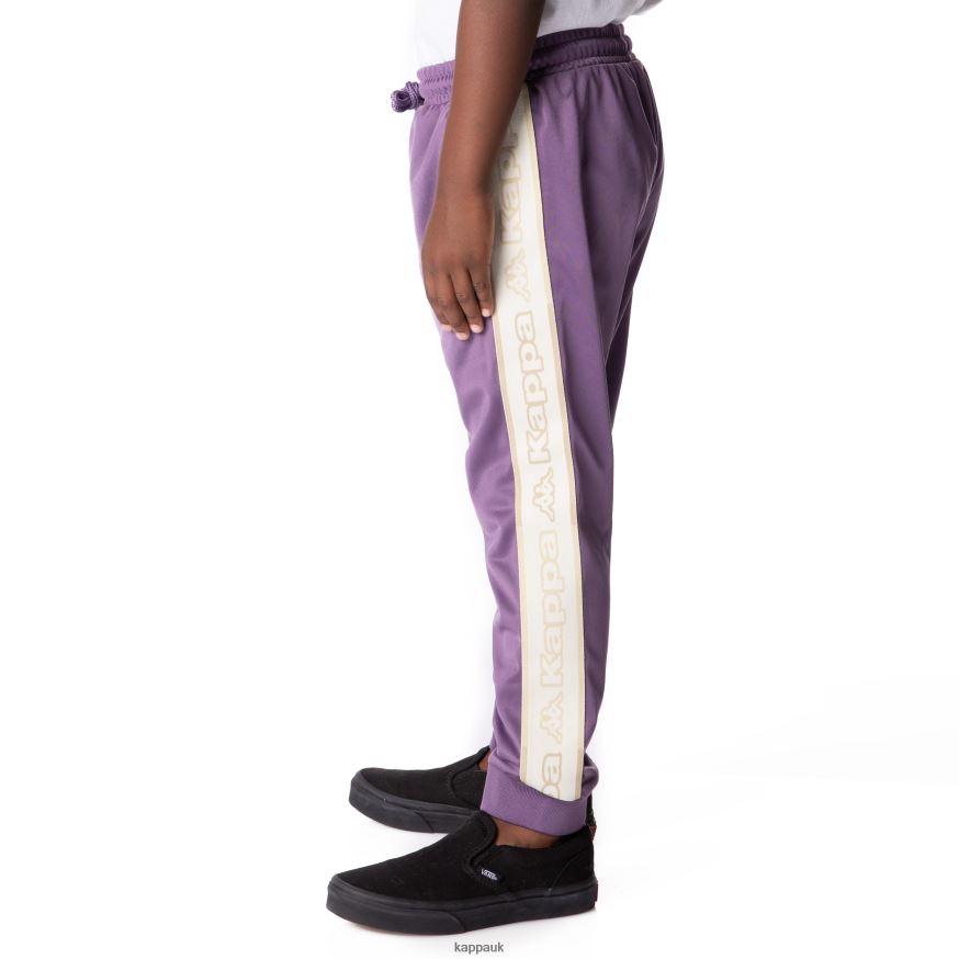Kappa Kids Logo Tape Alic 2 Trackpants Purple 408H4N455 - Kappa Trainers UK