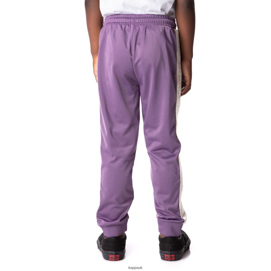 Kappa Kids Logo Tape Alic 2 Trackpants Purple 408H4N455 - Kappa Trainers UK