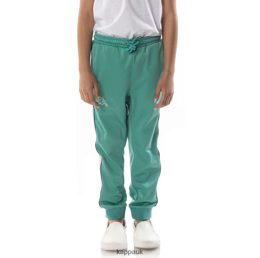 Kappa Kids Logo Tape Alic 2 Trackpants Teal 408H4N462 - Kappa Tracksuit UK