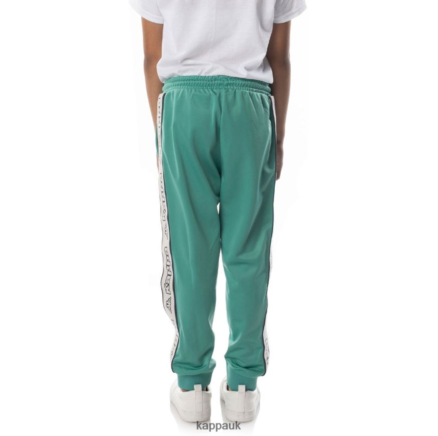 Kappa Kids Logo Tape Alic 2 Trackpants Teal 408H4N462 - Kappa Tracksuit UK