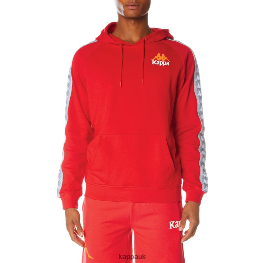 Kappa 222 Banda Solgo Hoodie Red 408H4N40 - Kappa UK
