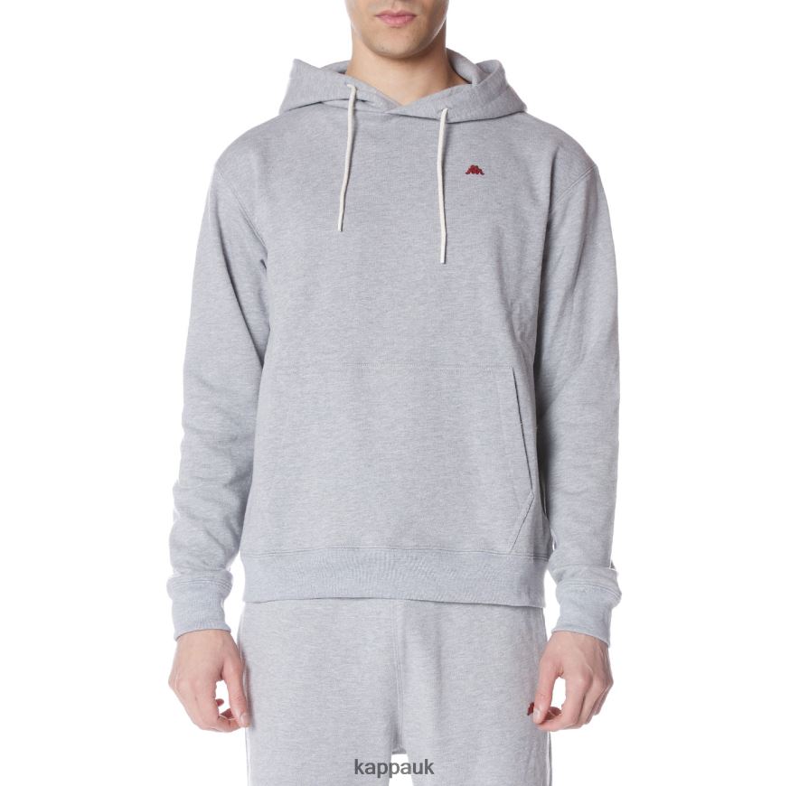 Kappa Robe Giovani Gramys Hoodie Light Grey 408H4N47 - Kappa Trainers UK