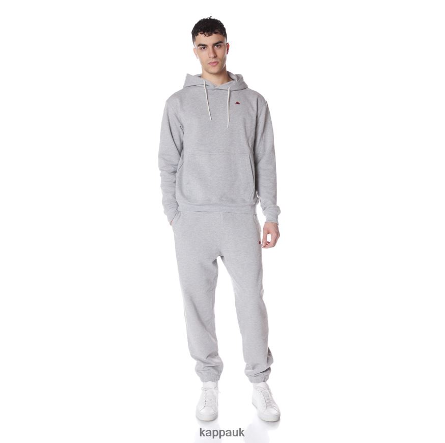 Kappa Robe Giovani Gramys Hoodie Light Grey 408H4N47 - Kappa Trainers UK