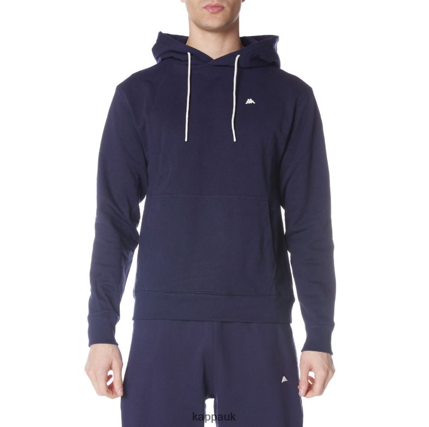 Kappa Robe Giovani Gramys Hoodie Navy 408H4N54 - Kappa Tracksuit UK