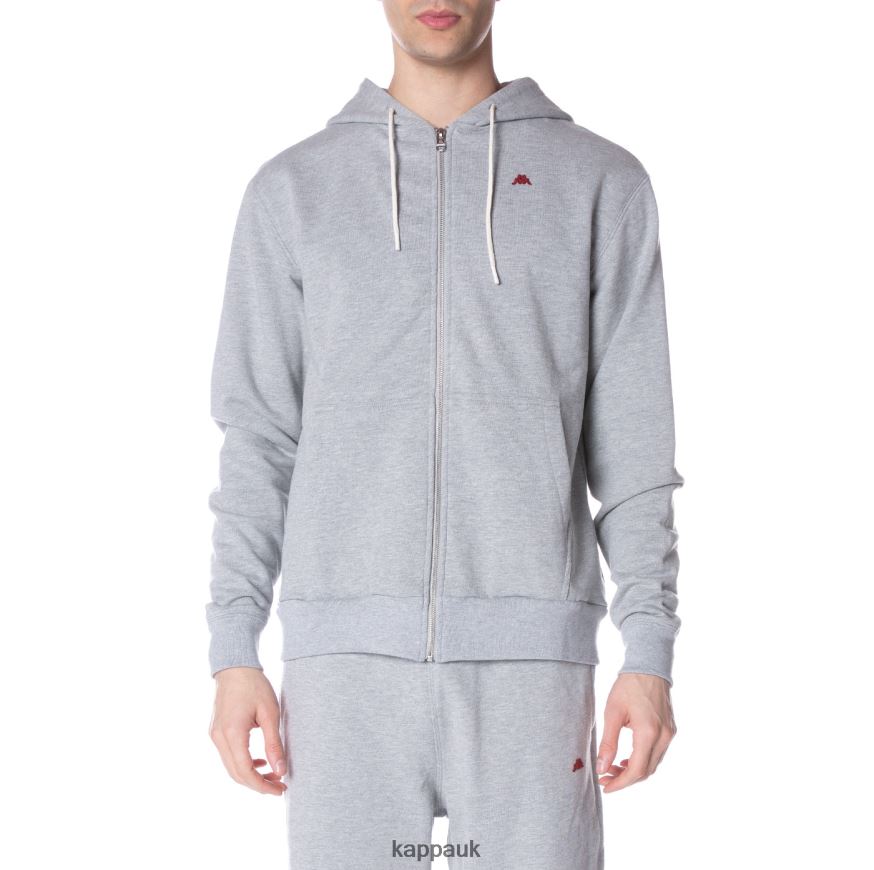 Kappa Robe Giovani Portos Hoodie Light Grey 408H4N52 - Kappa UK