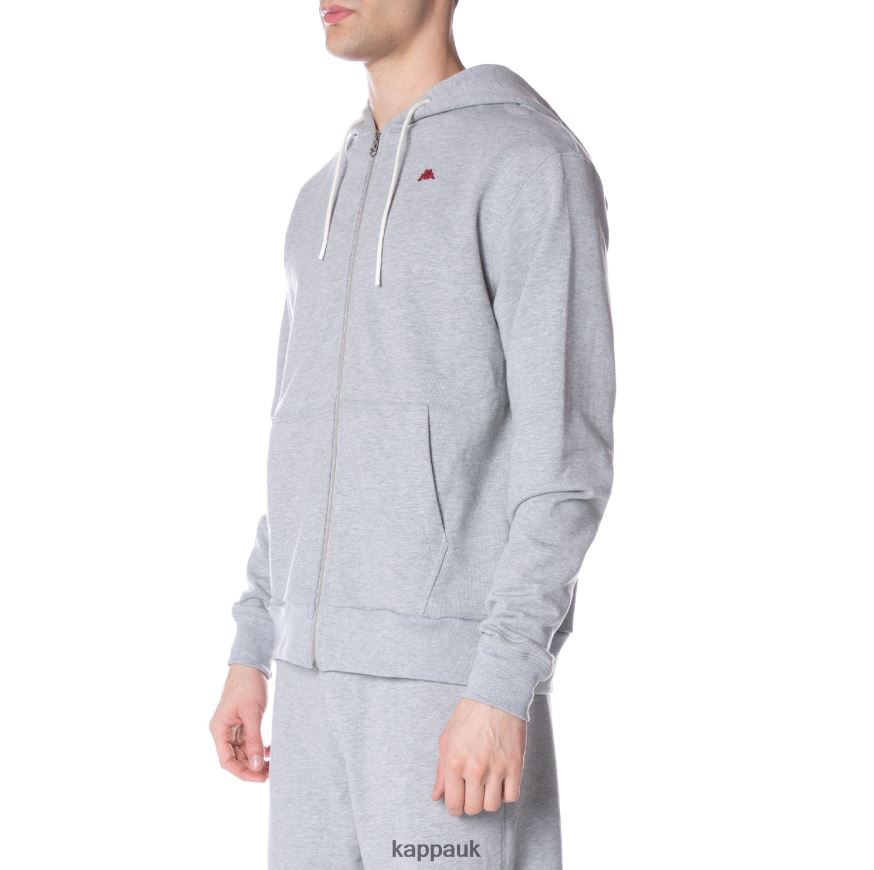 Kappa Robe Giovani Portos Hoodie Light Grey 408H4N52 - Kappa UK