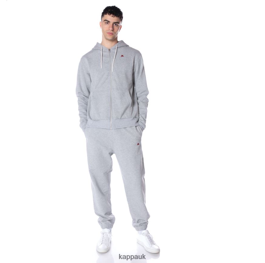 Kappa Robe Giovani Portos Hoodie Light Grey 408H4N52 - Kappa UK