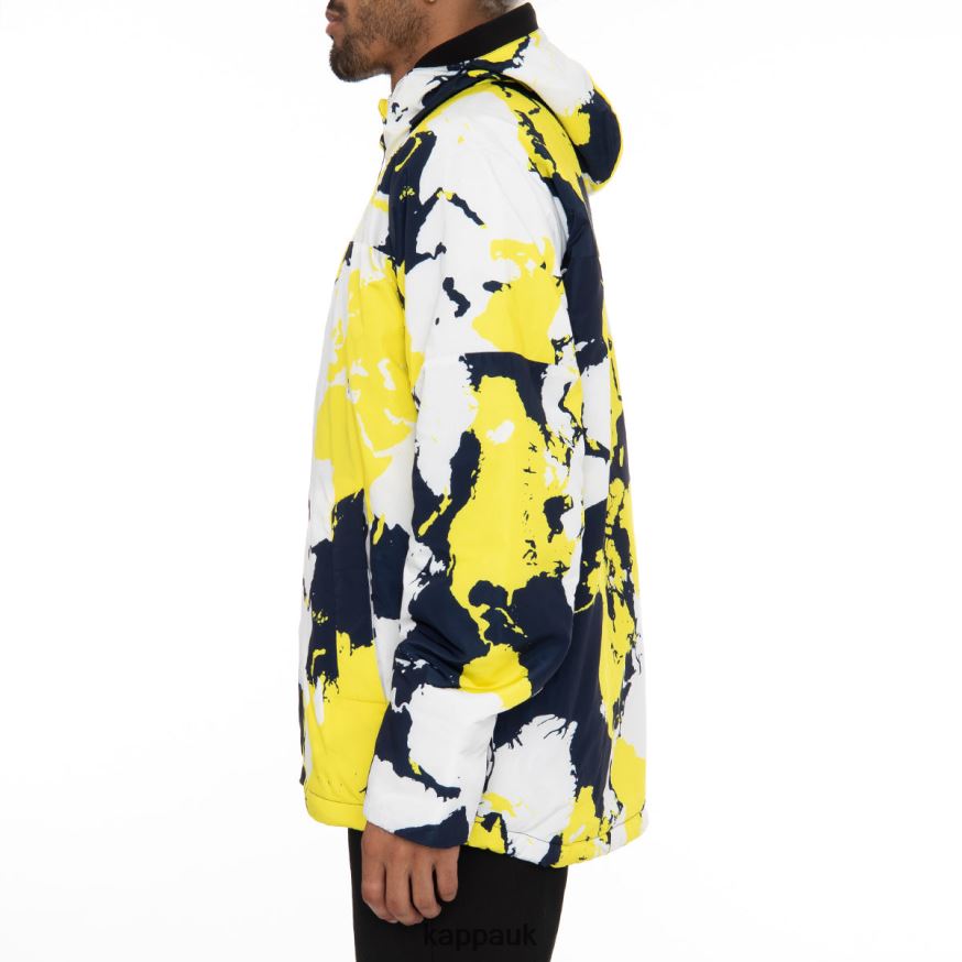 Kappa 6Cento 660F Ski Jacket Blue Yellow 408H4N83 - Kappa Trainers UK