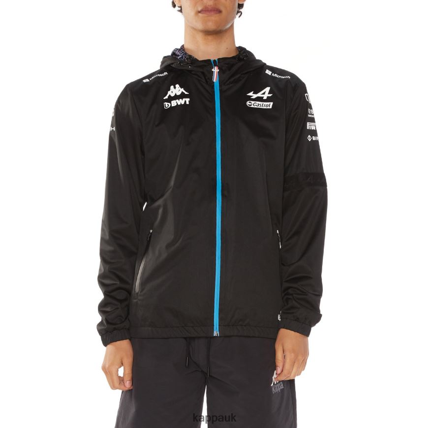 Kappa Arafi Alpine F1 Jacket Black 408H4N77 - Kappa Trainers UK