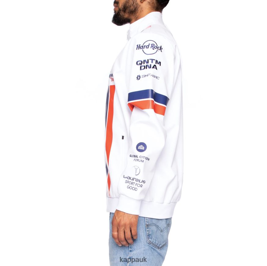 Kappa Authentic Chil Gumball 3000 Tour Jacket White 408H4N72 - Kappa Tracksuit UK