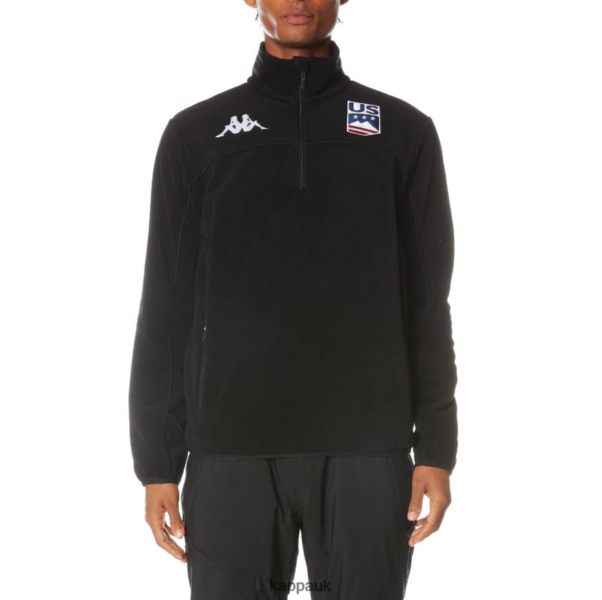 Kappa Thomas Hz US Ski Jacket Black 408H4N81 - Kappa Tracksuit UK