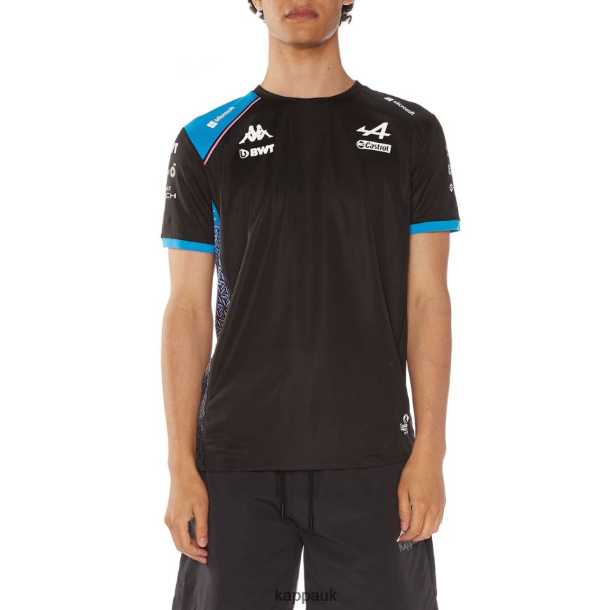 Kappa Abolim Alpine F1 Jersey Black Blue 408H4N210 - Kappa Tracksuit UK