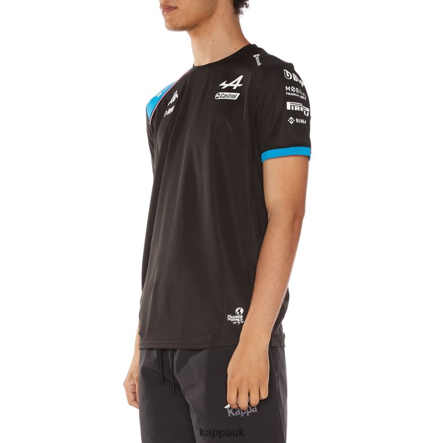 Kappa Abolim Alpine F1 Jersey Black Blue 408H4N210 - Kappa Tracksuit UK