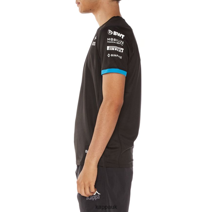Kappa Abolim Alpine F1 Jersey Black Blue 408H4N210 - Kappa Tracksuit UK