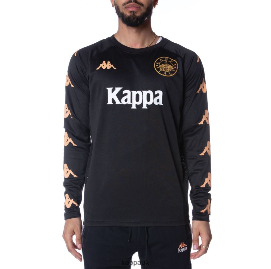 Kappa Authentic Frederick Jersey Jet Black 408H4N212 - Kappa Trainers UK