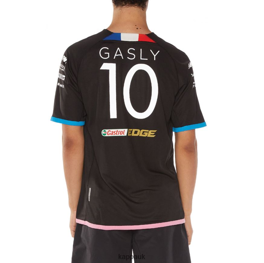 Kappa Kombat Alonso Alpine F1 Jersey Black 408H4N207 - Kappa Tracksuit UK