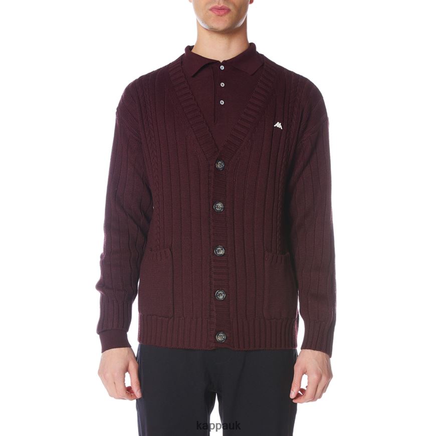 Kappa Robe Giovani Achird Cardigan Burgundy 408H4N100 - Kappa UK