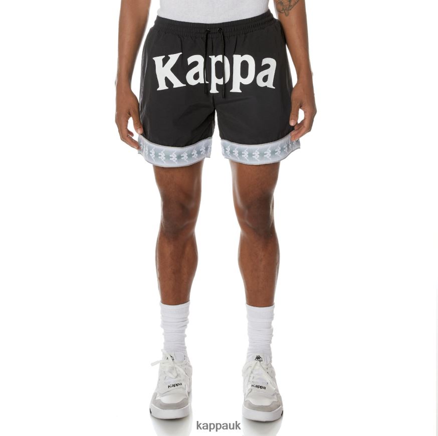 Kappa 222 Banda Calband Swim Shorts Jet Black 408H4N249 - Kappa Tracksuit UK