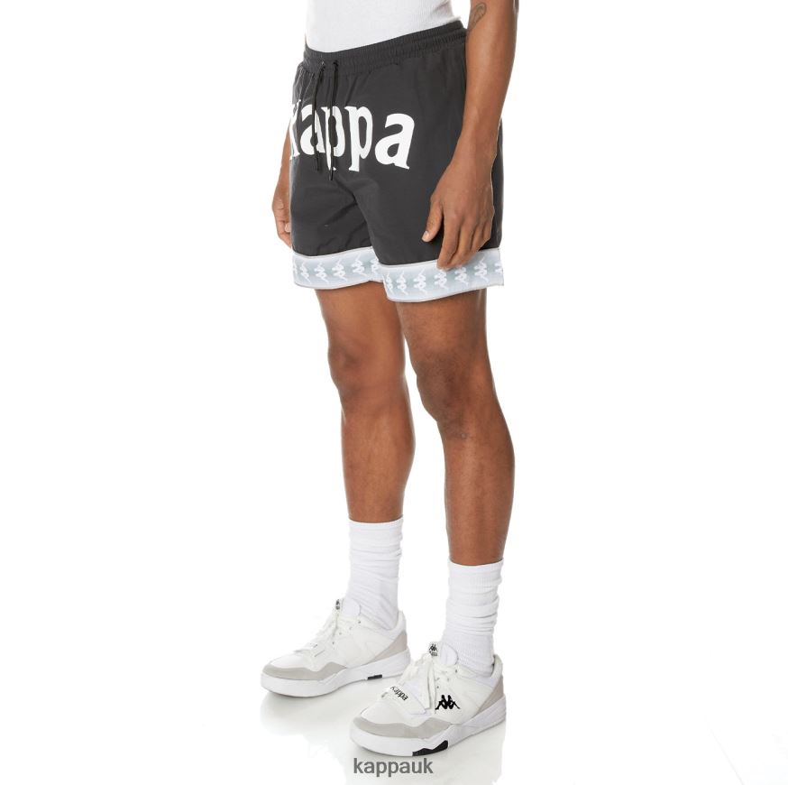 Kappa 222 Banda Calband Swim Shorts Jet Black 408H4N249 - Kappa Tracksuit UK