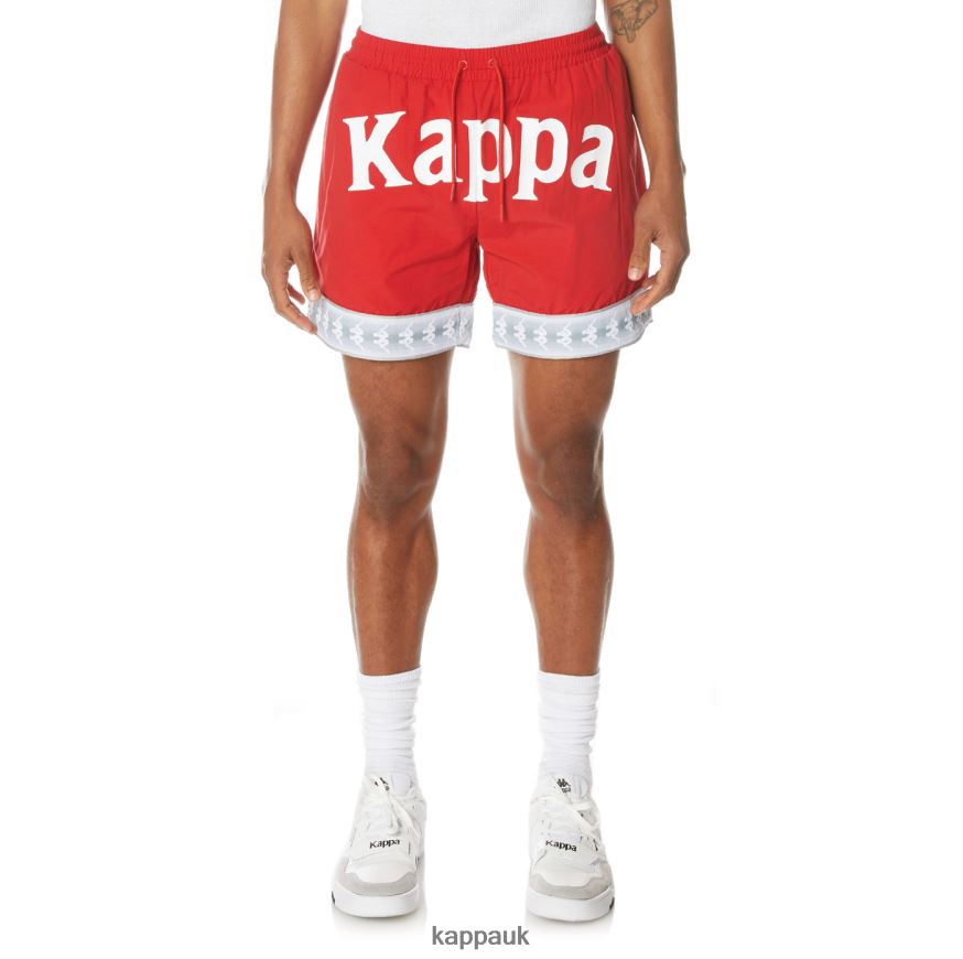 Kappa 222 Banda Calband Swim Shorts Red 408H4N240 - Kappa Tracksuit UK
