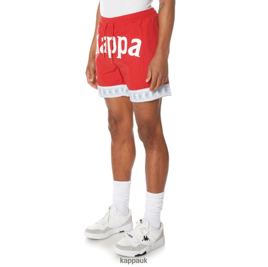 Kappa 222 Banda Calband Swim Shorts Red 408H4N240 - Kappa Tracksuit UK