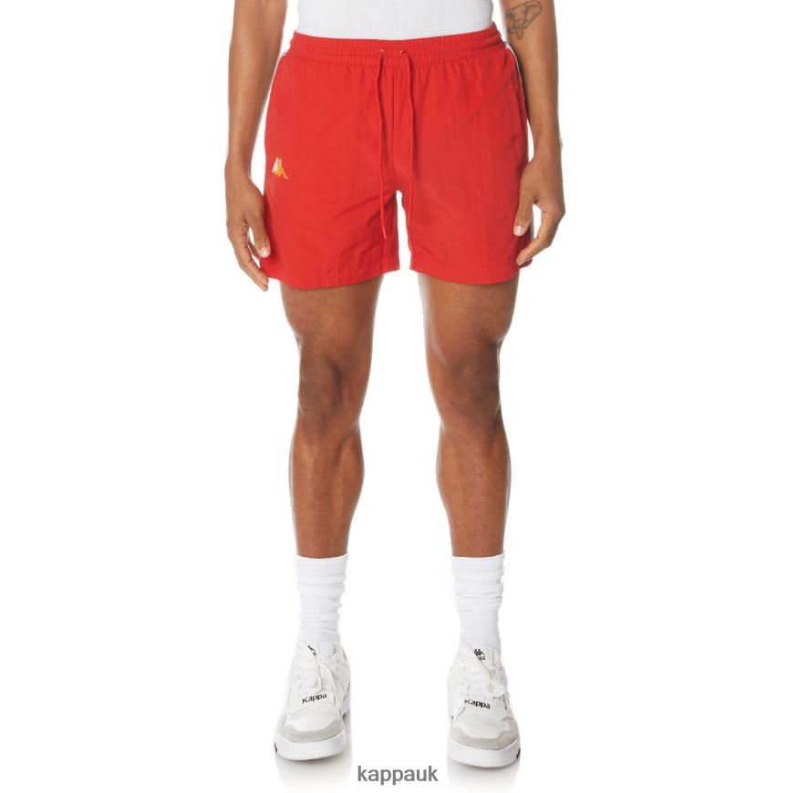 Kappa 222 Banda Corty Swim Shorts Red 408H4N239 - Kappa Trainers UK