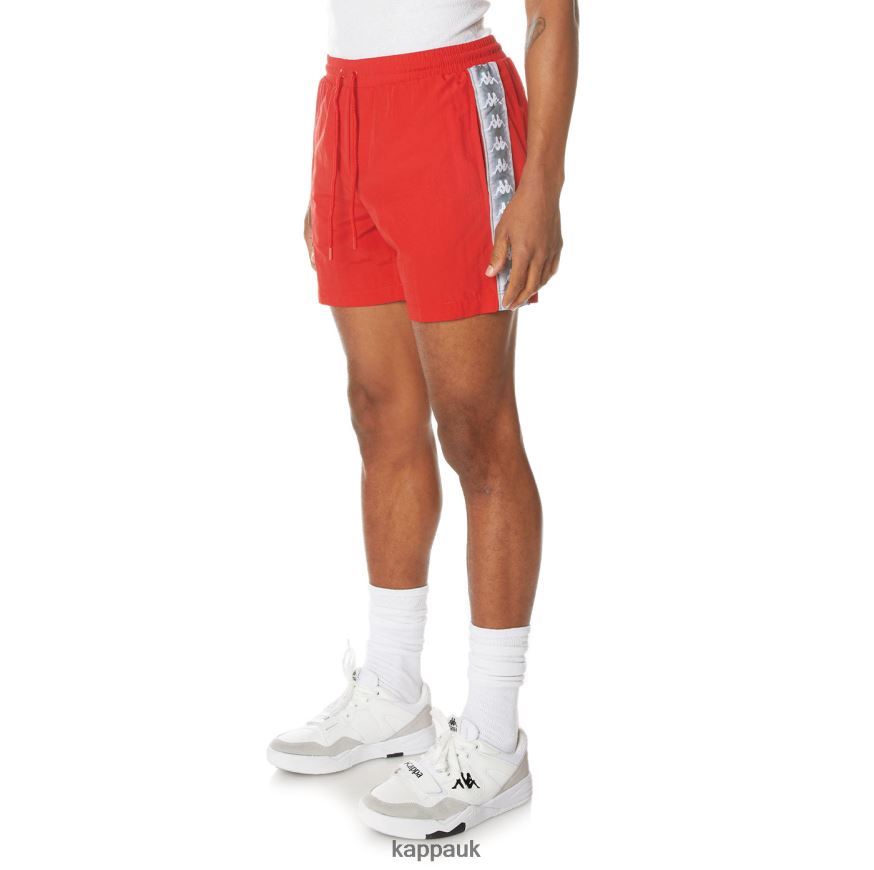 Kappa 222 Banda Corty Swim Shorts Red 408H4N239 - Kappa Trainers UK