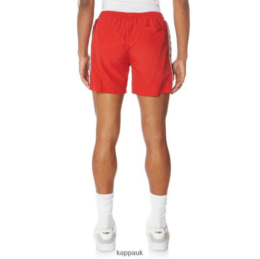 Kappa 222 Banda Corty Swim Shorts Red 408H4N239 - Kappa Trainers UK