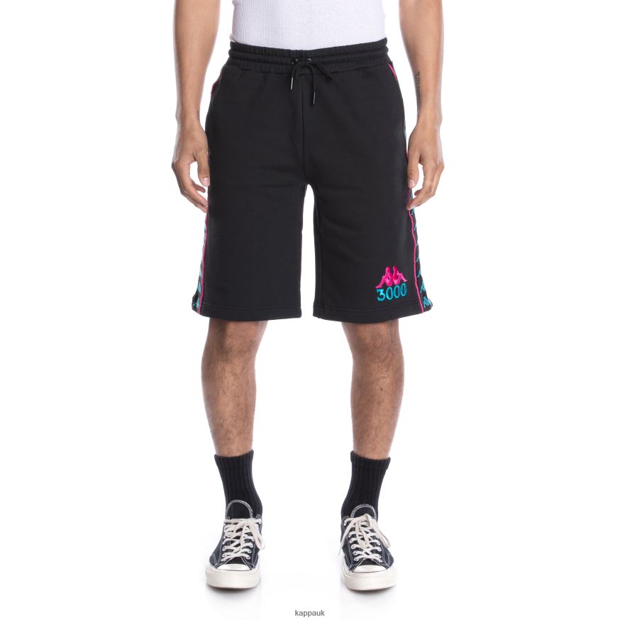 Kappa 222 Banda Gumball Grifo Shorts Black 408H4N259 - Kappa UK