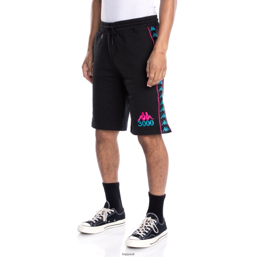 Kappa 222 Banda Gumball Grifo Shorts Black 408H4N259 - Kappa UK