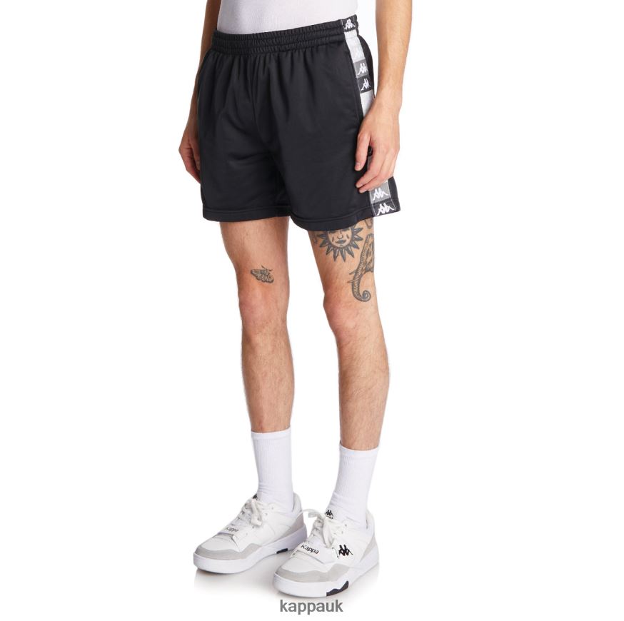 Kappa 222 Banda Jace Shorts Black Jet 408H4N225 - Kappa Tracksuit UK