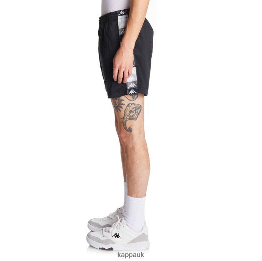 Kappa 222 Banda Jace Shorts Black Jet 408H4N225 - Kappa Tracksuit UK