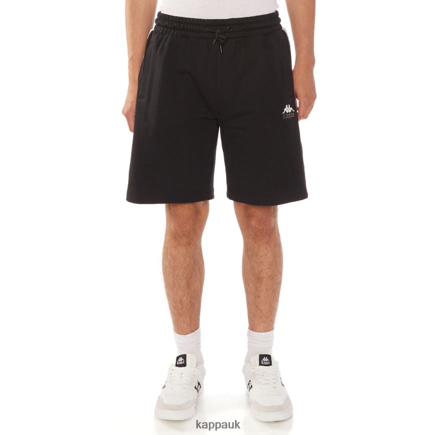 Kappa 222 Banda Jared Shorts Black Jet 408H4N227 - Kappa Trainers UK