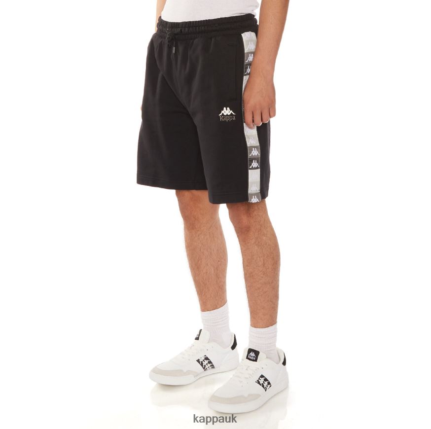 Kappa 222 Banda Jared Shorts Black Jet 408H4N227 - Kappa Trainers UK