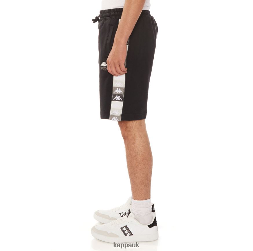 Kappa 222 Banda Jared Shorts Black Jet 408H4N227 - Kappa Trainers UK